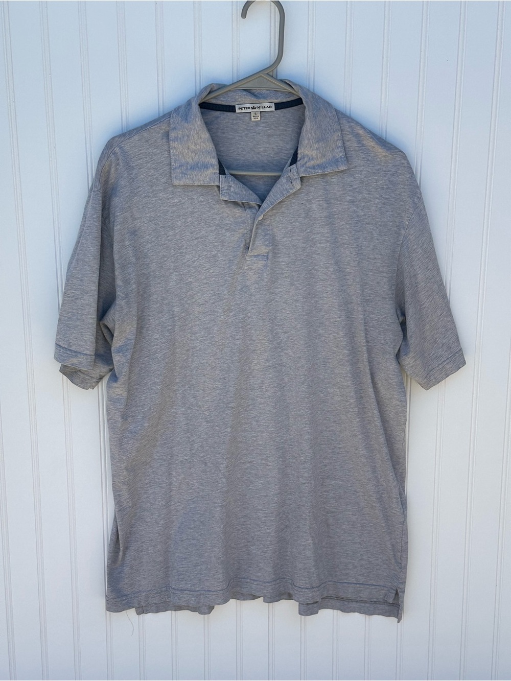 Peter Millar Gray Heather Polo Shirt
